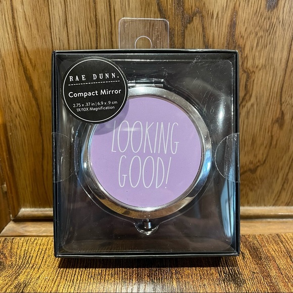 Rae Dunn Light Purple LOOKING GOOD! Compact Mirror BRAND NEW!! - Picture 1 of 3